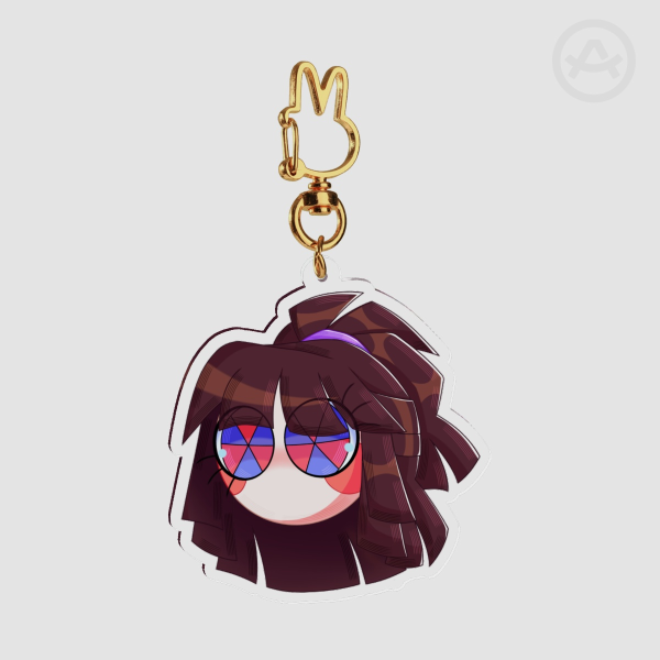 Pomni Half Ponytail TADC Keychain