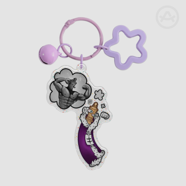 [ The Amazing Digital Circus ] GigaKinger - TADC Epoxy Glitter Acrylic Keychains