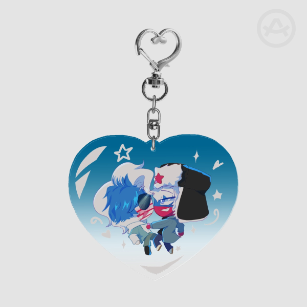 Rusame [HeartShape Keychains]