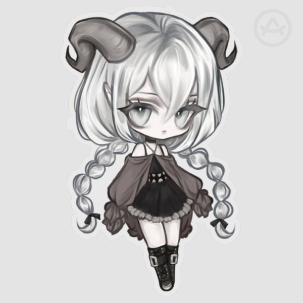 'silver' chibi sticker