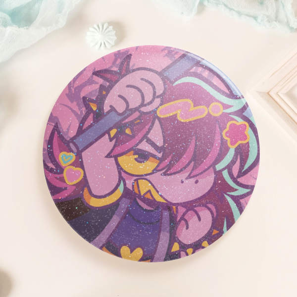 Deltarune Susie Button Pin