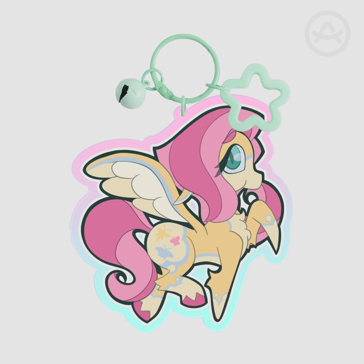 Fluttershy Acrylic Keychains