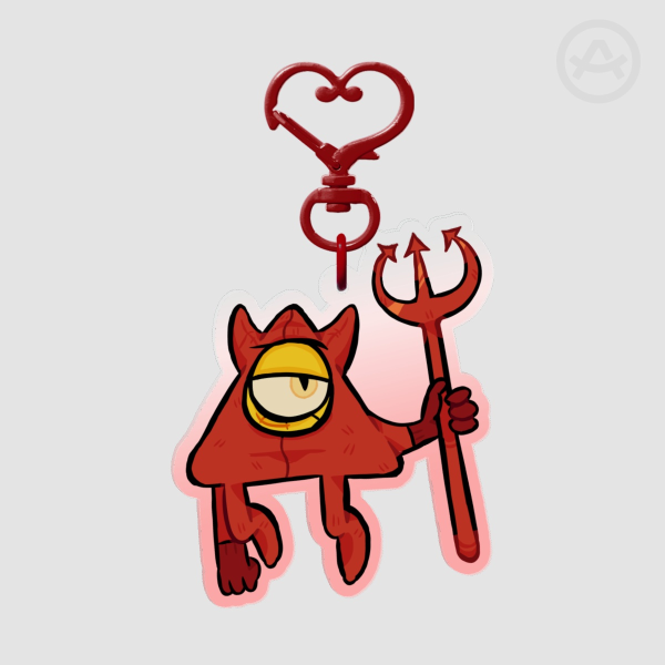 Devil Bill Cipher Keychain