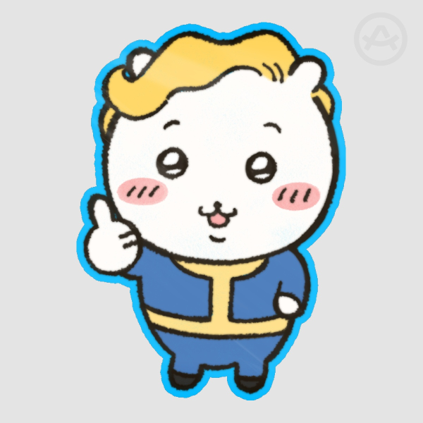 Fallout Vault Boy Chiikawa Sticker