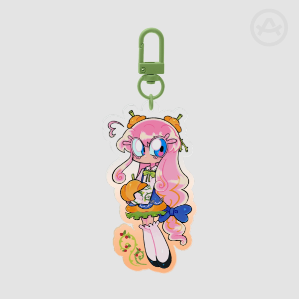 secret life lizzie acrylic keychain