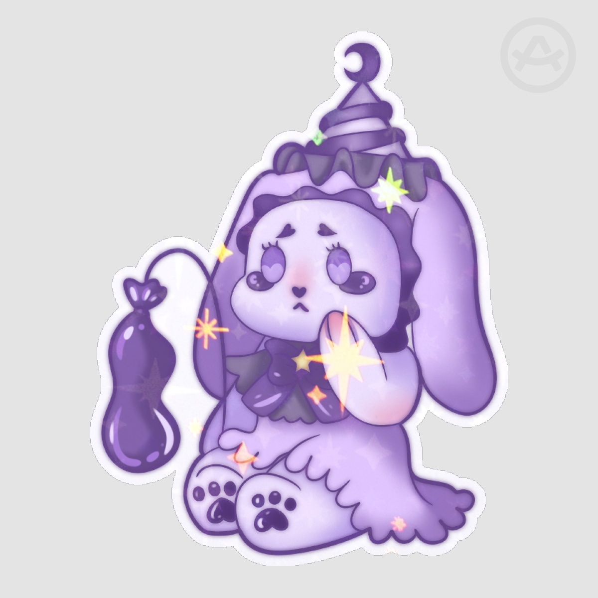 Purple Star Clown Bunny