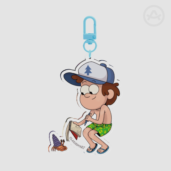 Dipper at the beach - Keychain