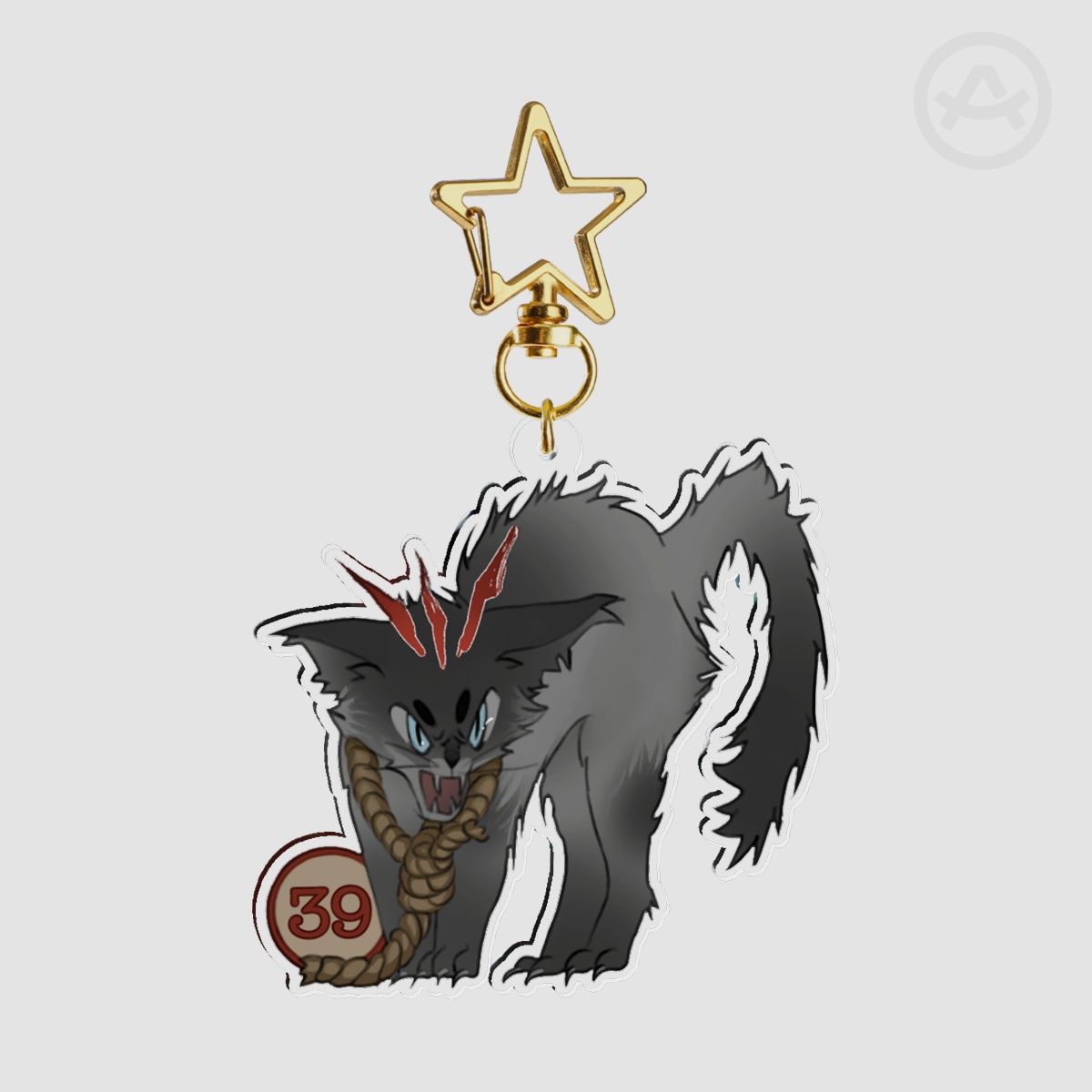 Lucky Tombola, Cats 39 - Clear Acrylic Keychain