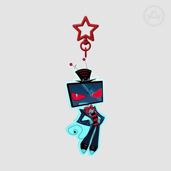 two-sided vox acrylic keychain