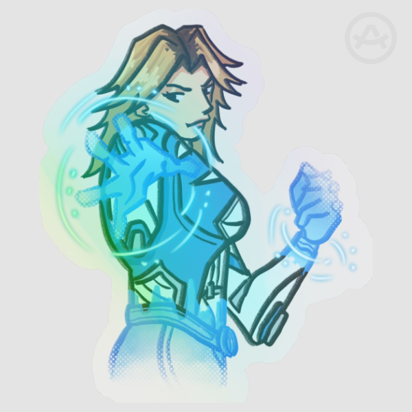 Marvel Rivals ♥ Invisible woman ♥ Clear Vinyl Die Cut Sticker