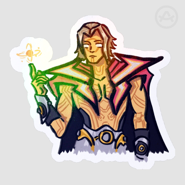 Marvel Rivals ♥ Adam Warlock ♥ Rainbow Die Cut Sticker