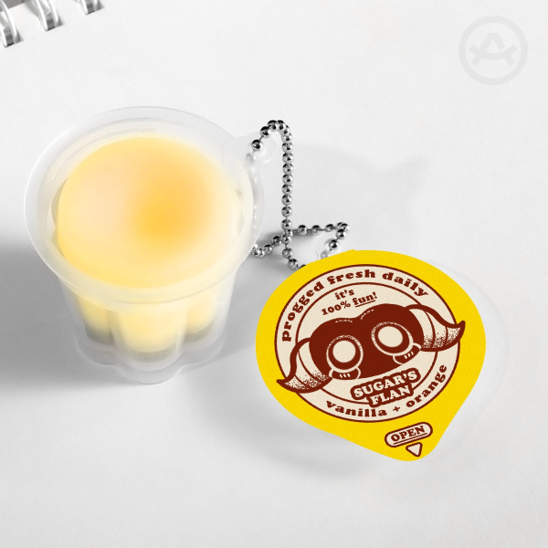 (FFXIV) Yan Flan - Squishy Keychain