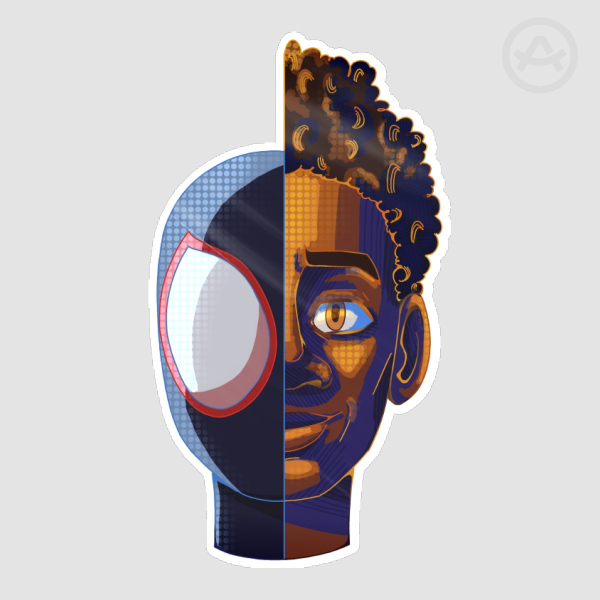 Across the Spider-Verse Miles Morales sticker