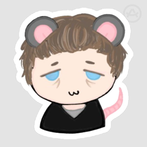 Mouse Whitaker sticker