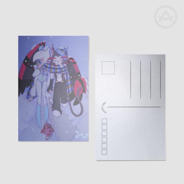 Huskerdust Winter Postcard