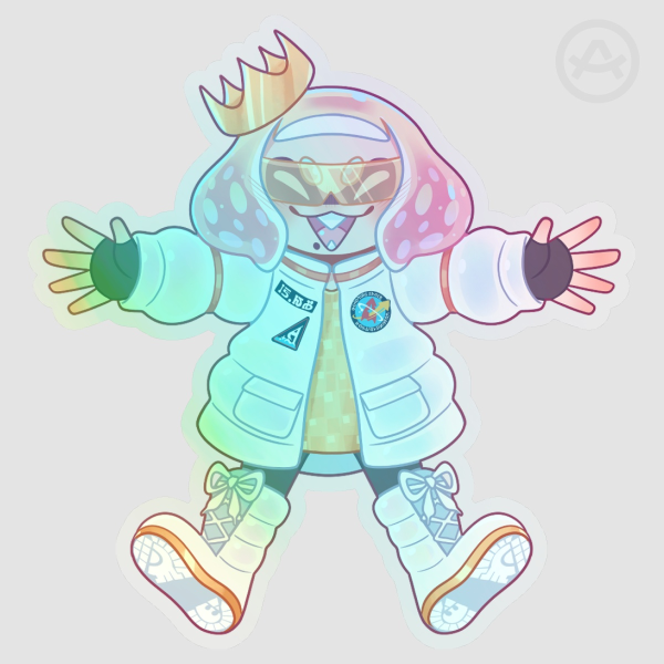 Pearl Houzuki OTH Clear PET Vinyl Die Cut Sticker