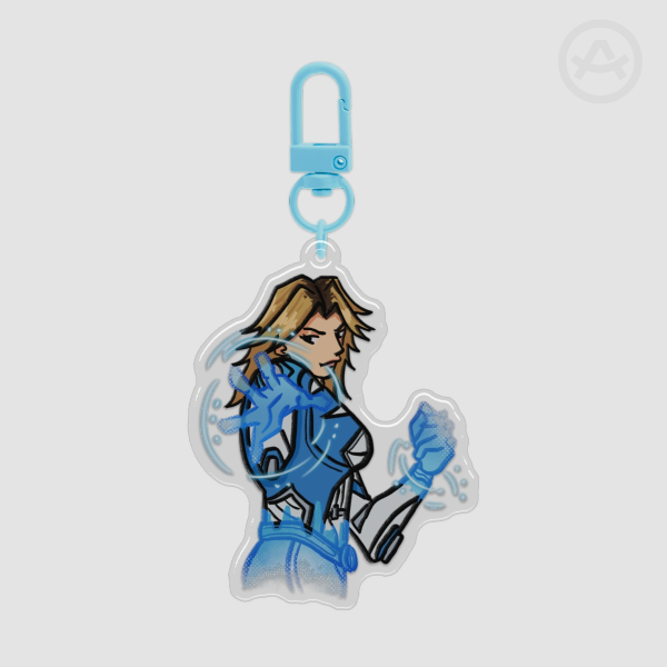 Marvel Rivals ♥ Invisible woman ♥ Epoxy Clear Acrylic Keychain