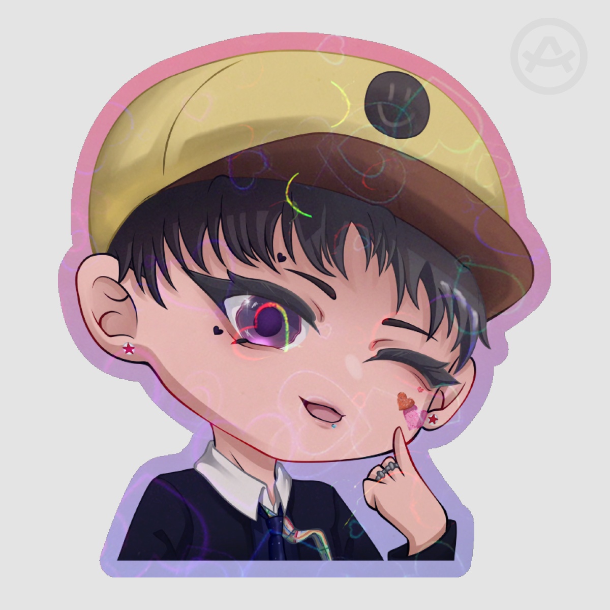 P1HARMONY Jiung EX Die cut sticker