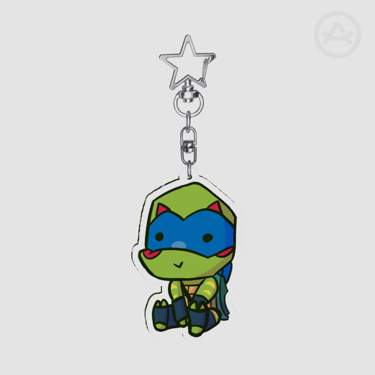 LEONARDO ROTTMNT CUSTOM ACRYLIC KEYCHAIN
