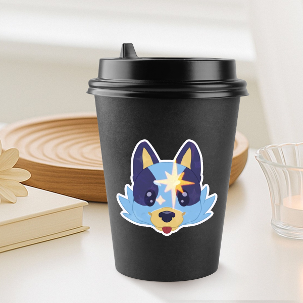 Large Bluey Holo Die Cut Stickers