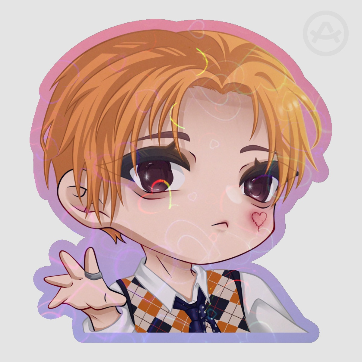 P1HARMONY Theo EX Die cut sticker