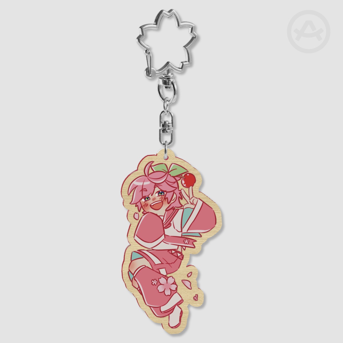 [VOCALOID] Sakura Len Wooden Keychain