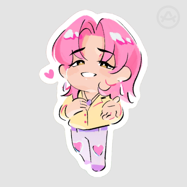 [KPDH] Romance Die Cut Sticker