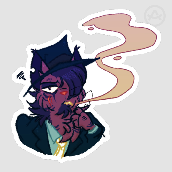 Jigen Cat Sticker