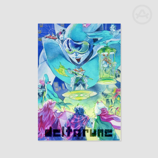 Deltarune Chapter 2 watercolor A4 Poster