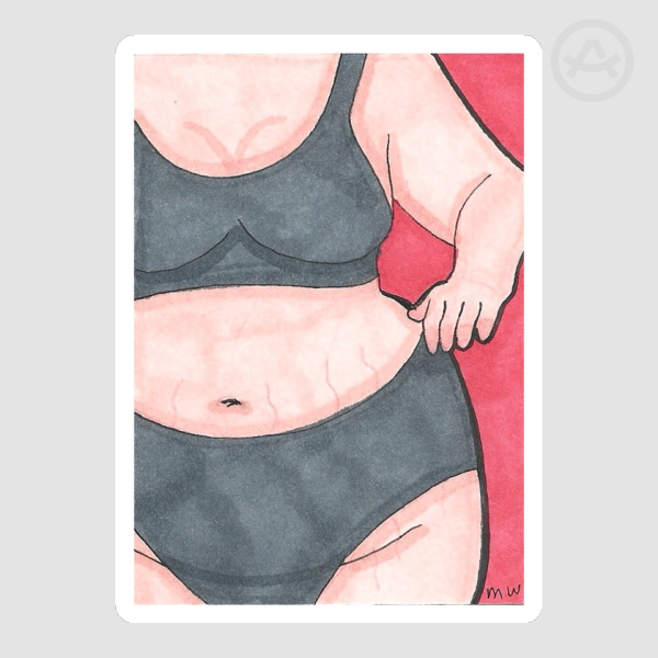 “hands on hips #2” sticker