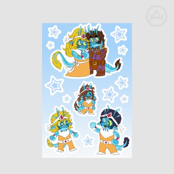 Interstella 5555 Goobers Sticker Set