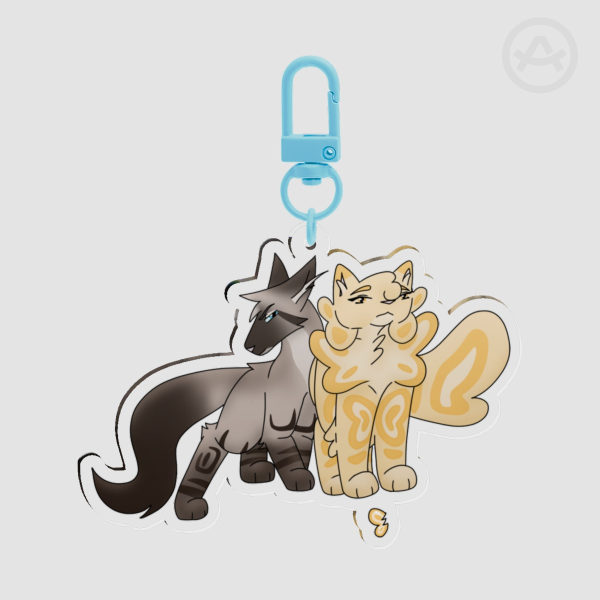 Hawkfrost and Mothwing Keychain