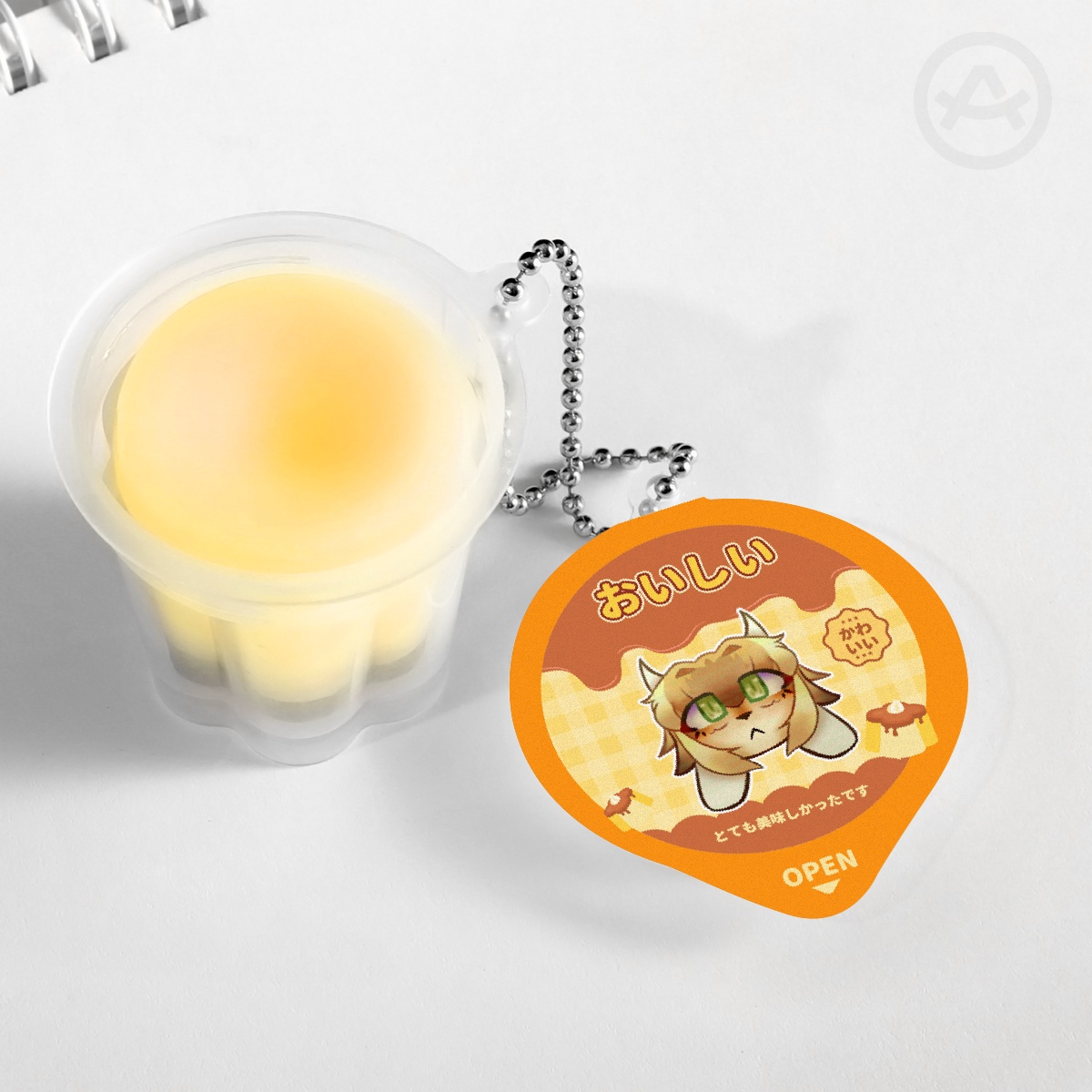 zayn fattoria Lucia Squishy Pudding Jelly Keychains