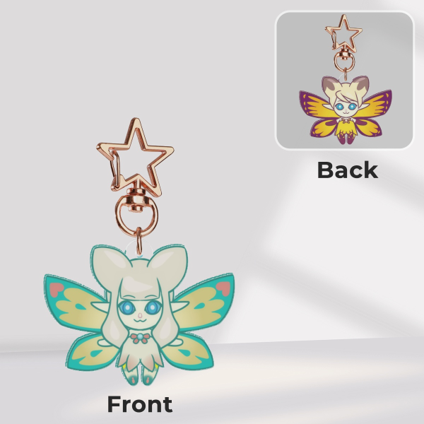 [FFXIV] Eos and Selene Faerie Keychain