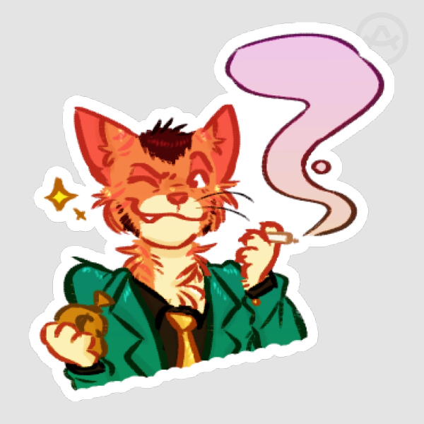 Lupin Cat Sticker