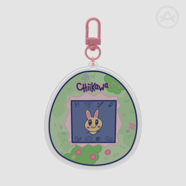 [Chiikawa x Tamagotchi] Usatchi Epoxy Keychain