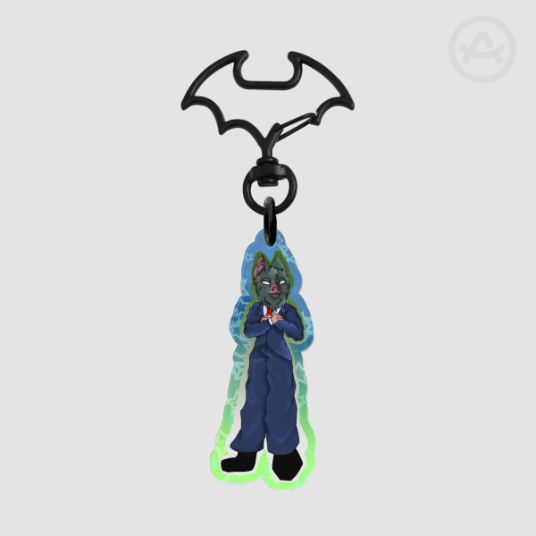 🦇༉‧₊˚. sonar keychain