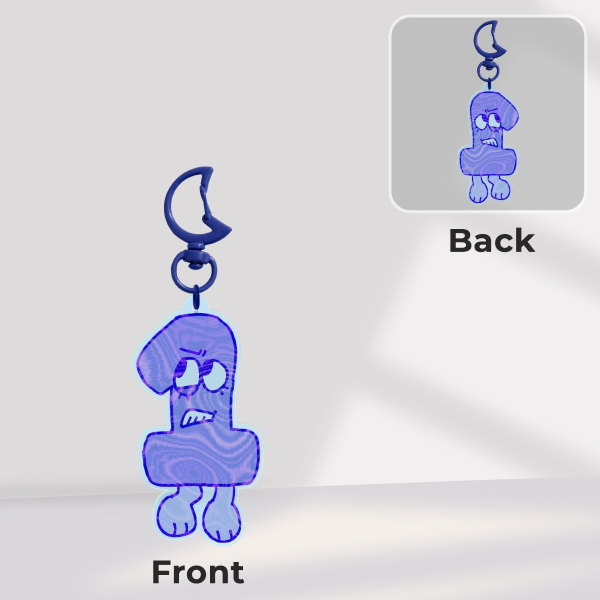 Marbled One Keychain