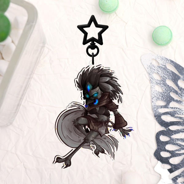 Aurastys (LT/HL) Glitter Acrylic Keychains