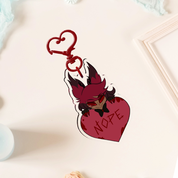 Nope Alastor Valentine's keychain