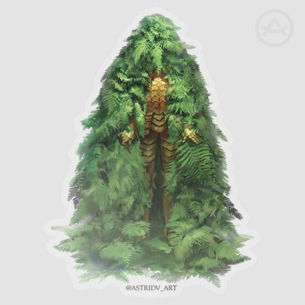 Fern Knight Clear PET Vinyl Sticker
