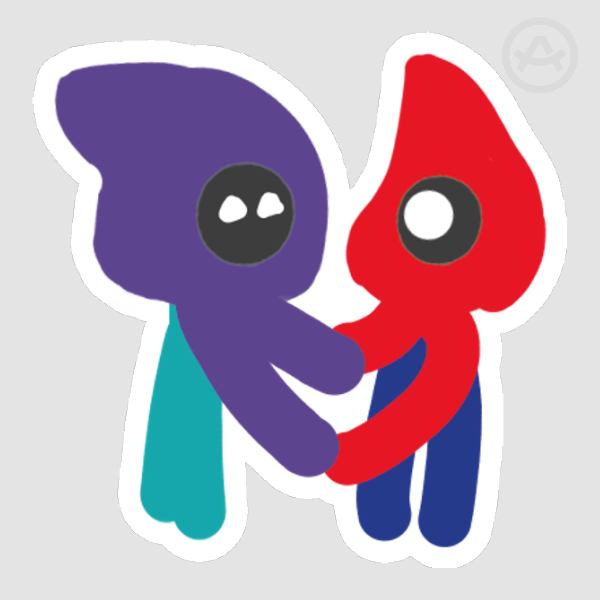 OC - Sebastian / Iris - Holding Hands Sticker