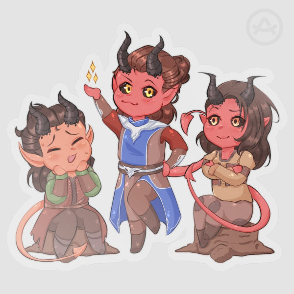 [BG3] Rolan, Cal & Lia Sticker