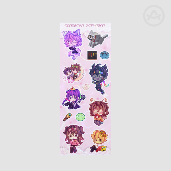 Unstable Universe Paper Sticker Sheet