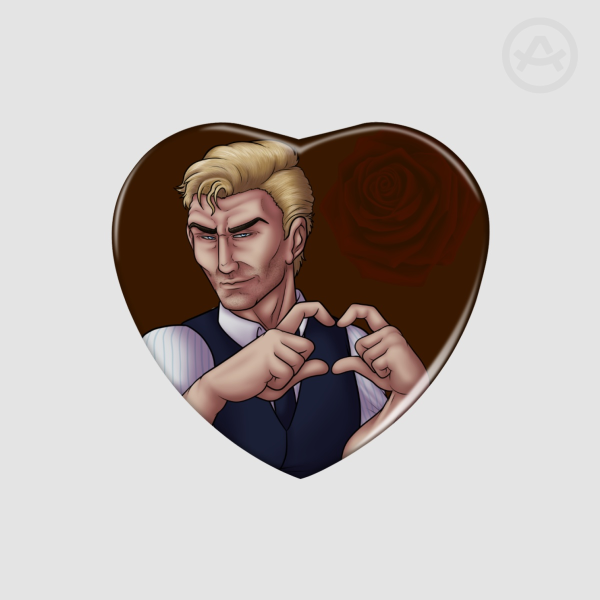IGG - Valentine Heart Badge Mike