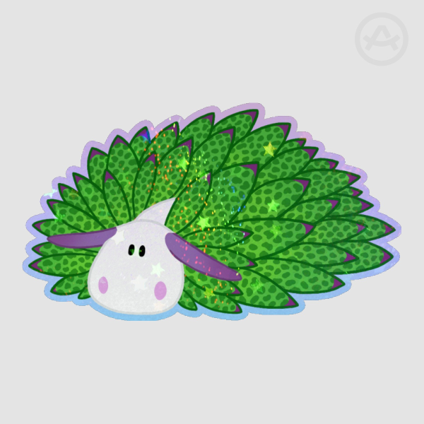Leaf Sheep Sticker