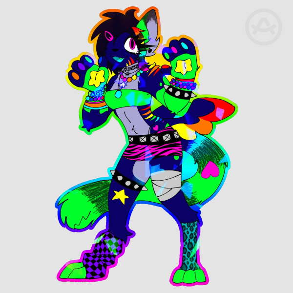 Sparkle Broken Glass Hologram