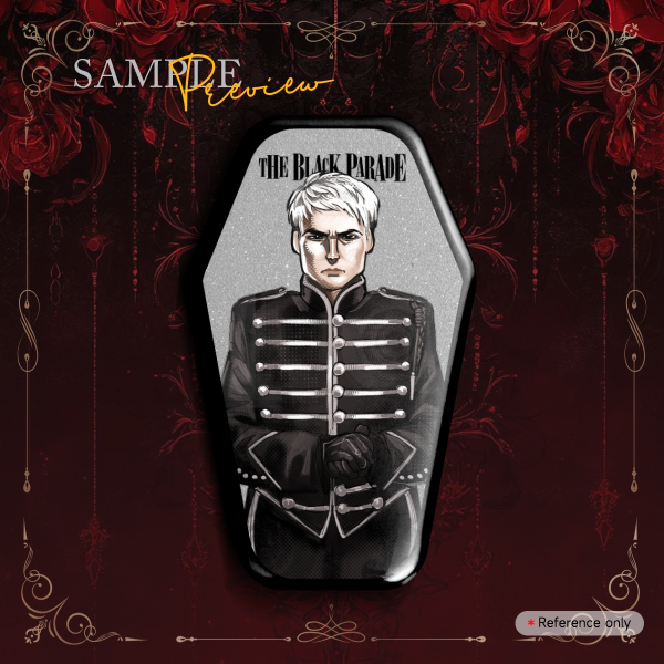 [ MCR ] Gerard Way Coffin Shaped Pin