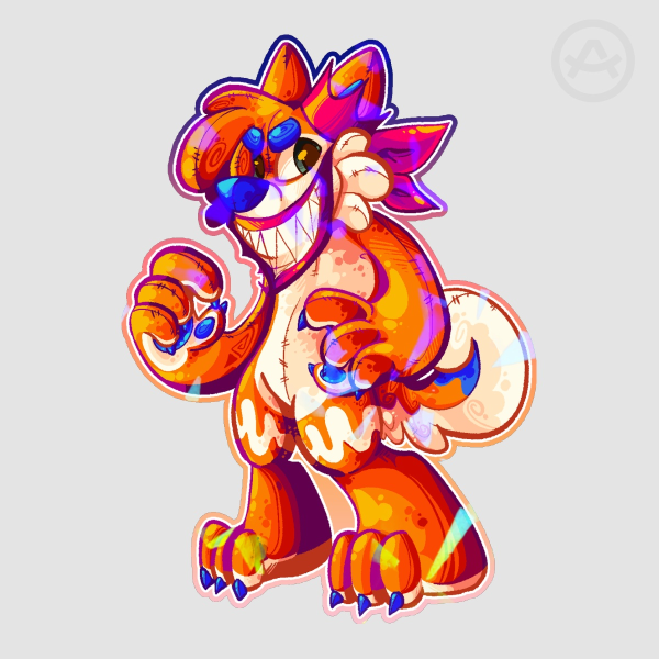 Bandetto (LT/HL) Colored Edge Die Cut Stickers