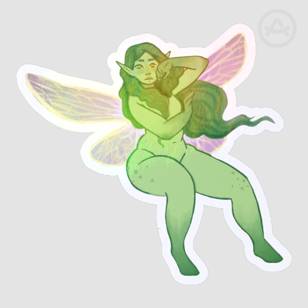 Green Fairy Sticker